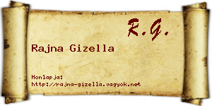 Rajna Gizella névjegykártya