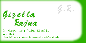 gizella rajna business card
